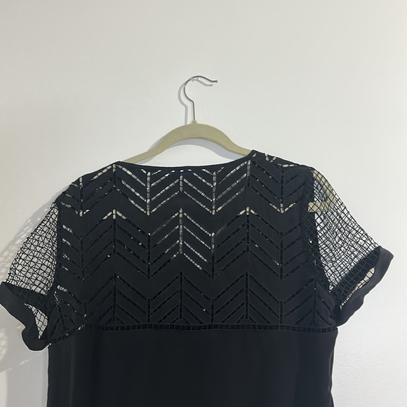 NEVER WORN Rebecca Minkoff Women's Lorelei Silk Shift Dress Small Black Mini - Picture 6 of 9